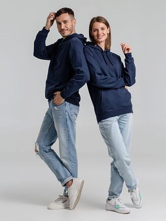 Толстовка с капюшоном Snake II темно-синяя, размер M