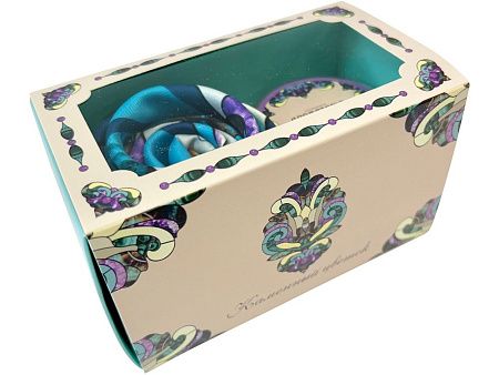 Набор: платок «Каменный цветок» и свеча «Утонченность»