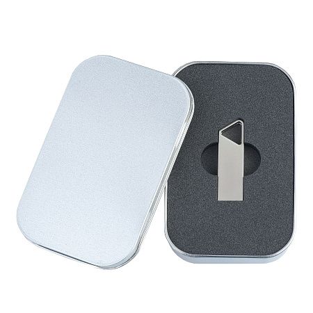 Упаковка для флешки IRON, малая с ложементом (без окна) Серебристая 2092.06