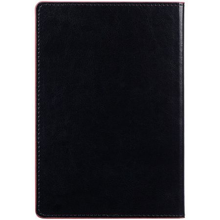 Ежедневник Alanis, недатированный, черный с красным