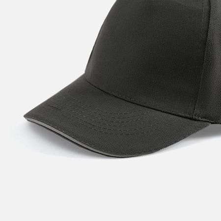 Бейсболка Long Beach, темно-серая со светло-серым