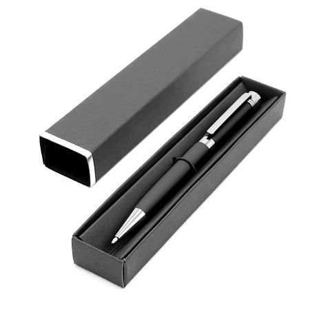 Ручка Senator в коробке Cradle чёрной с серебристым, чёрная