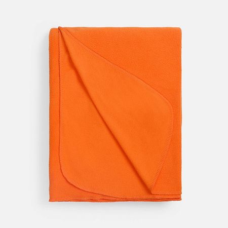 Флисовый плед Warm&Peace XL, оранжевый