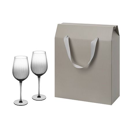 Подарочный набор 2 бокала для вина Mancera в большом подарочном пакете