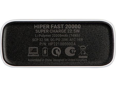 Портативный внешний аккумулятор «FAST», 20000 mAh