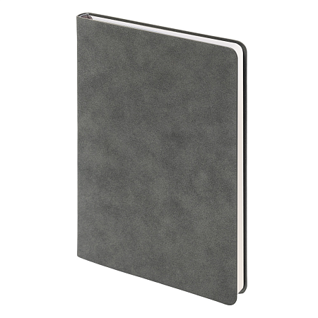 Ежедневник Flexy Nuba А5, темно-серый, недатированный, в гибкой обложке