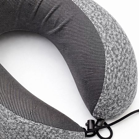 Подушка для путешествий с капюшоном Shon, тёмно-серая