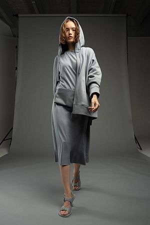 Платье D2, серое, размер XS/S