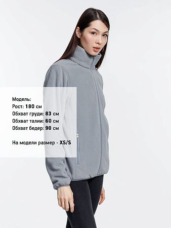 Куртка флисовая унисекс Nesse, серая, размер XL/2XL