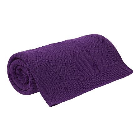 Плед Cella вязаный, фиолетовый (без подарочной коробки)