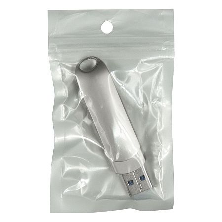 Флеш накопитель USB 3.0 + TYPE C Cupertino, металл, серебристый матовый, 32 GB