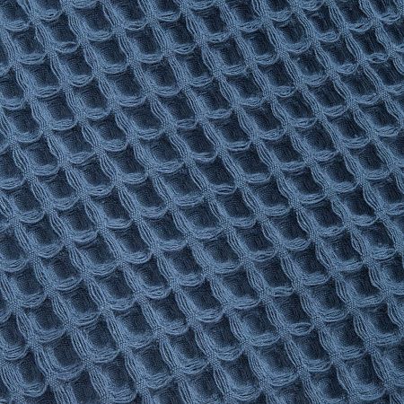 Плед вафельный Elenglect, темно-синий