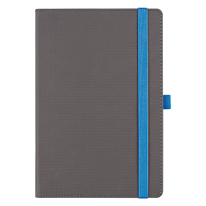 Ежедневник Alfa Note Pasu А5, серый/голубой,  недатированный, в твердой обложке