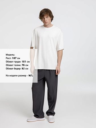 Футболка оверсайз унисекс Lavinia, белая, размер XS/S