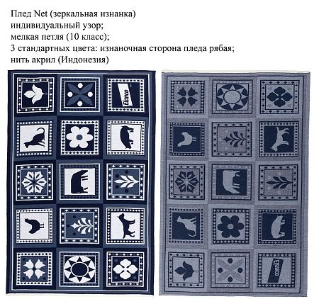 Вязаные пледы Net