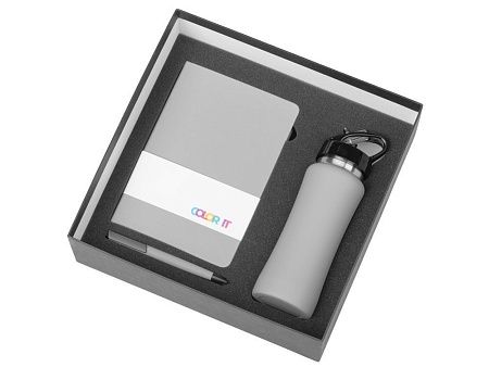 Подарочный набор c блокнотом C2, ручкой и бутылкой