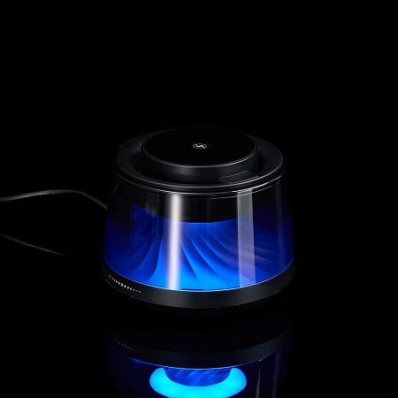 Bluetooth-колонка с подсветкой и беспроводной зарядкой Quantum, черная