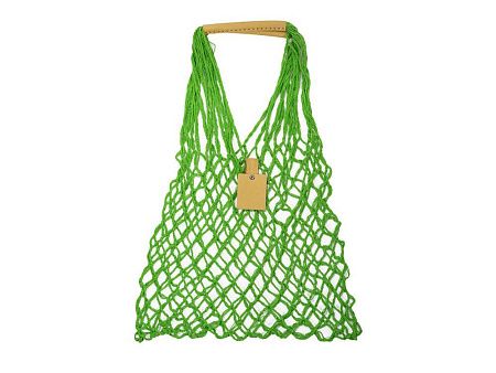 Авоська «Dream» из натурального хлопка с кожаными ручками, 25 л