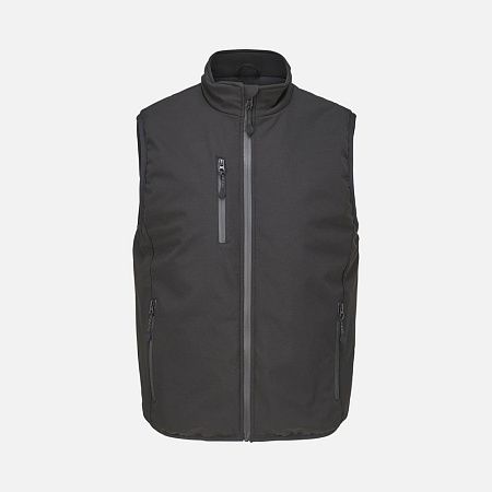 Жилет софтшелл унисекс Falcon BW, черный, размер XS