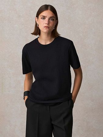 Футболка унисекс Lyam, черная, размер XS