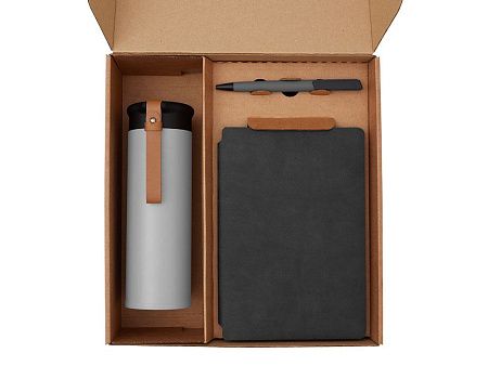 Набор «Draftea» с блокнотом, ручкой, термосом и чаем