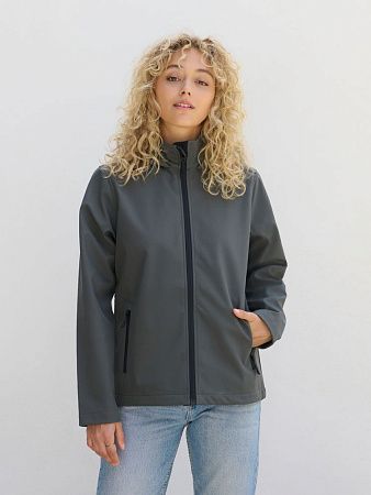 Куртка софтшелл с капюшоном женская Race Women, ярко-синяя (royal), размер S