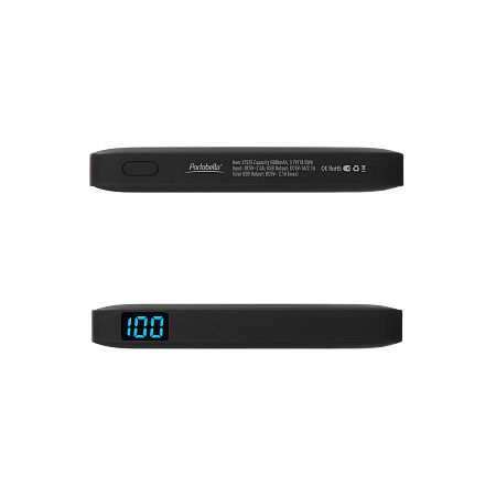 Внешний аккумулятор с подсветкой Ancor 5000 mAh, черный