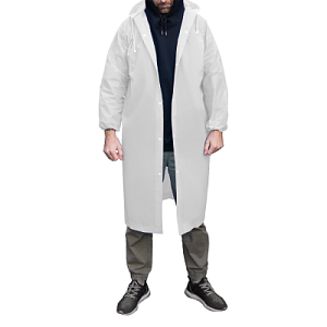 Дождевик RainForest, унисекс, материал EVA, размер M-L, белый