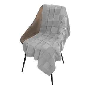 Плед Cella Soft вязаный, 160*90 см, серый