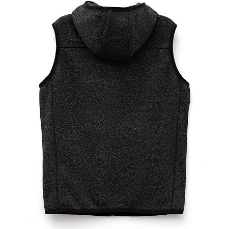 Жилет с капюшоном унисекс Gotland, черный, размер S