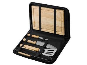 Набор для барбекю «Terra», цвет: коричневый, серебристый, черный