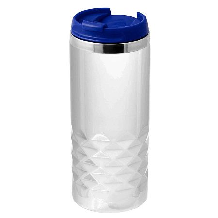 Термокружка NEXT WHITE 350мл. Белая с синей крышкой 6042.01