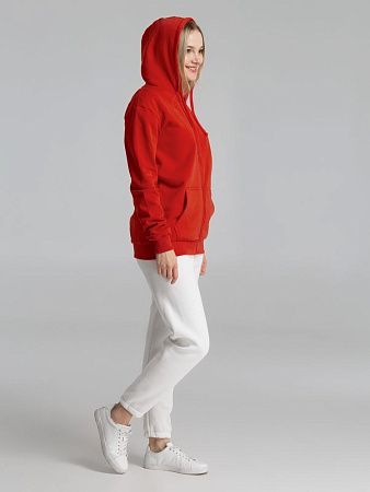 Толстовка на молнии с капюшоном Siverga Heavy 2.0, красная, размер M