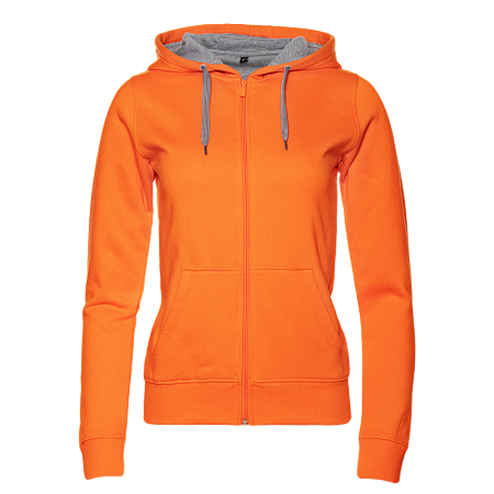 Толстовка женская STAN с капюшоном на молнии футер с начёсом 280, 17W, Оранжевый,  (28/1)  (42/XS)