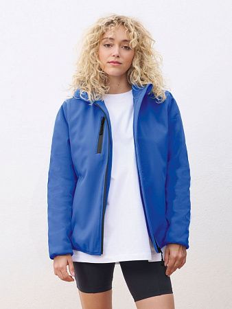 Куртка софтшелл с капюшоном женская Falcon Women, ярко-синяя (royal), размер M