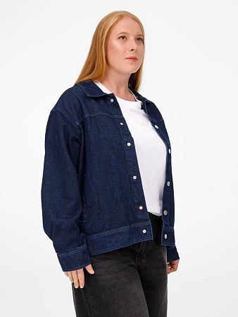 Куртка джинсовая O1, черная, размер XL/2XL