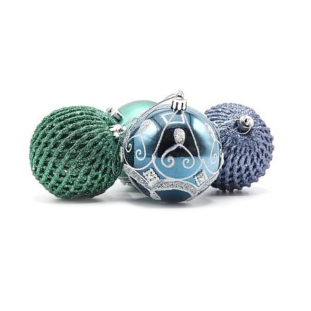 Набор новогодних пластиковых шаров №3 (3 шт)