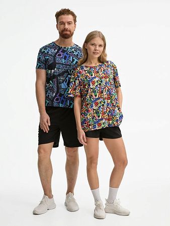 Футболка унисекс Senti с полной запечаткой на заказ, размер 4XL