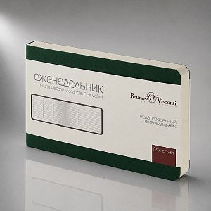 Еженедельник недатированный А6 «Мегаполис Вельвет»