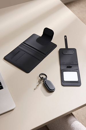 Обложка на паспорт VINGA Baltimore RCS с Bluetooth-трекером Dual