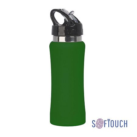 Бутылка для воды "Индиана" 600 мл, покрытие soft touch