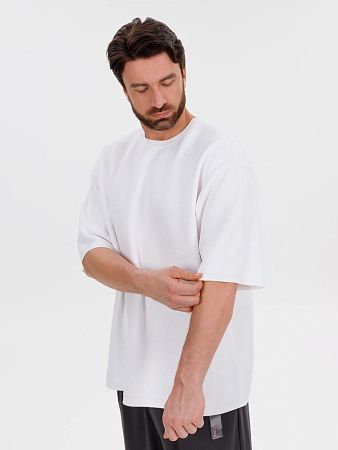 Джемпер с коротким рукавом Siluetti Volumica, молочно-белый, размер XS/S