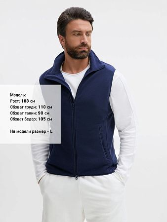 Жилет флисовый унисекс Ben Mac, темно-синий, размер M