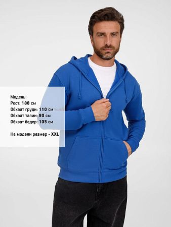 Толстовка унисекс Carter, ярко-синяя (royal), размер M