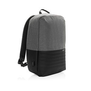 Антикражный рюкзак для ноутбука Swiss Peak с RFID-защитой из rPET AWARE™, 15,6’’