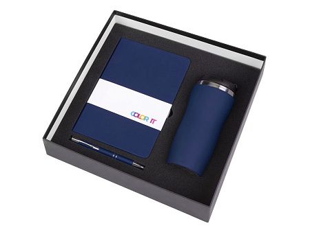 Подарочный набор "Color it" с блокнотом, металлической ручкой и термокружкой