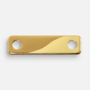 Шильдик металлический Alfa Liten, золотистый глянцевый