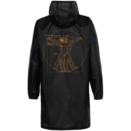 Дождевик «Ветровеанский человек», черный, размер S