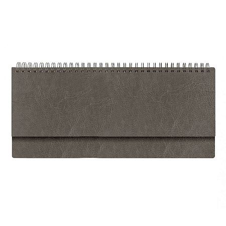 Планинг сборный Alfa Buffalo 325*130 мм с перфорацией, серый, недатированный, в твердой обложке