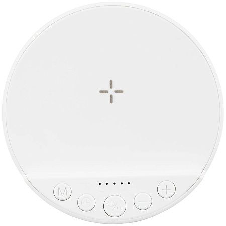 Bluetooth-колонка с беспроводной зарядкой relaxTime, белая